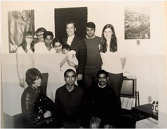 Fotedar and his lab group in the 1960s