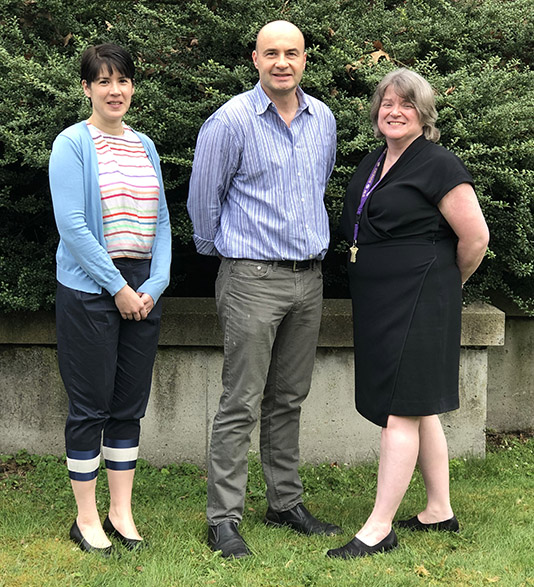 Christine Luscombe, Dwayne Arola, and Sandra Maddox